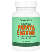 Vitamine și minerale Now Foods PAPAYA ENZYME CHEWABLE 733739029706  180 capsule