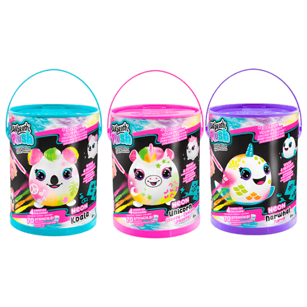 Креативный набор Canal Toys Airbrush Plush Neon Squish Pals Paint Can AIR022CL Разноцветный Для детей, 6+ photo 1