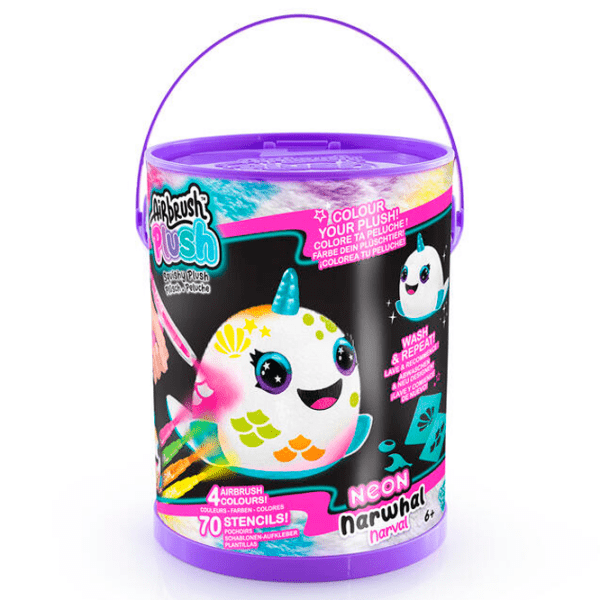 Креативный набор Canal Toys Airbrush Plush Neon Squish Pals Paint Can AIR022CL Разноцветный Для детей, 6+ photo 2