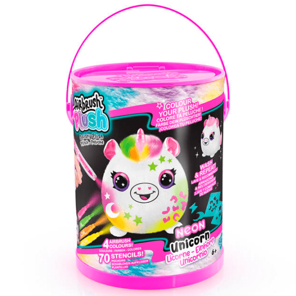 Креативный набор Canal Toys Airbrush Plush Neon Squish Pals Paint Can AIR022CL Разноцветный Для детей, 6+ photo 4