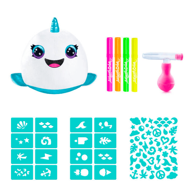 Креативный набор Canal Toys Airbrush Plush Neon Squish Pals Paint Can AIR022CL Разноцветный Для детей, 6+ photo 7