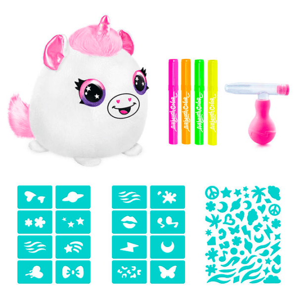 Креативный набор Canal Toys Airbrush Plush Neon Squish Pals Paint Can AIR022CL Разноцветный Для детей, 6+ photo 8