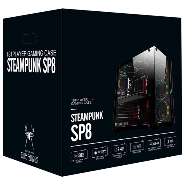 Корпус 1STPLAYER SP8 Черный micro ATX photo 6