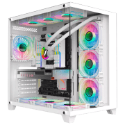 Корпус 1STPLAYER MV8-TP Белый micro ATX