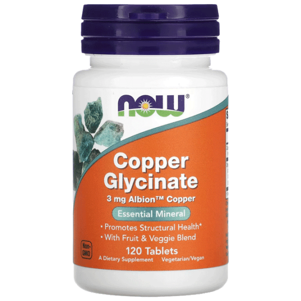 Витамины и минералы Now Foods COPPER GLYCINATE 733739014337 120  photo 1