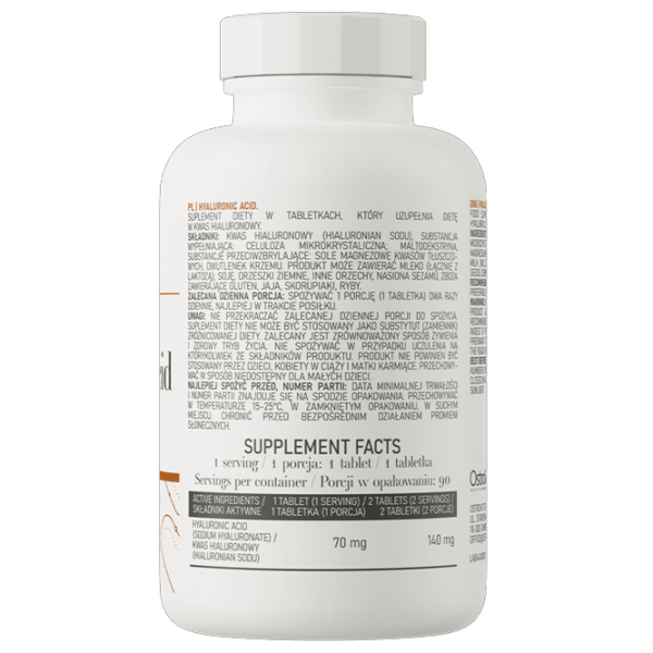 Витамины и минералы OstroVit Hyaluronic Acid 5903246221084 90  photo 3