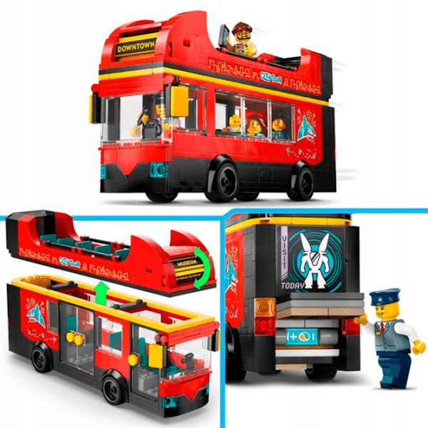 Конструктор LEGO Red Double-Decker Sightseeing Bus Разноцветный Количество деталей 384, 7+ photo 10