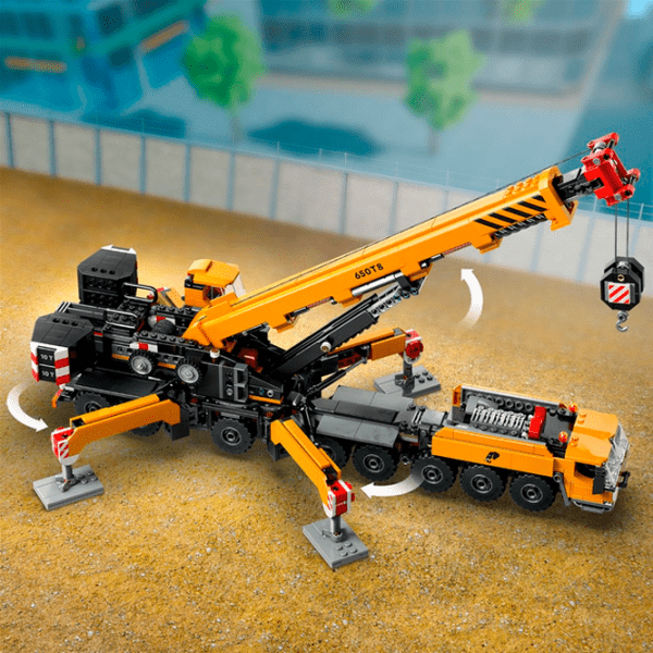 Конструктор LEGO Yellow Mobile Construction Crane Желтый Количество деталей 1116, 9+ photo 11