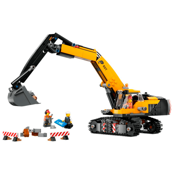 Constructor LEGO Yellow Construction Excavator Yellow Numărul de piese 633, 8+ photo 2