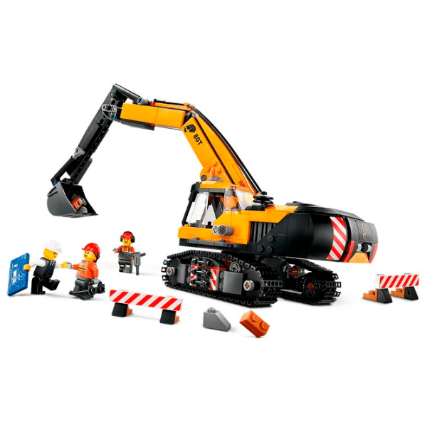 Constructor LEGO Yellow Construction Excavator Yellow Numărul de piese 633, 8+ photo 3