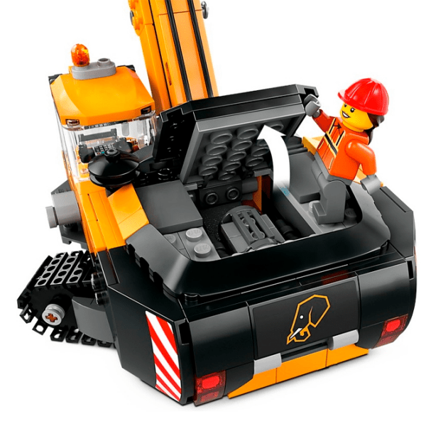 Constructor LEGO Yellow Construction Excavator Yellow Numărul de piese 633, 8+ photo 4