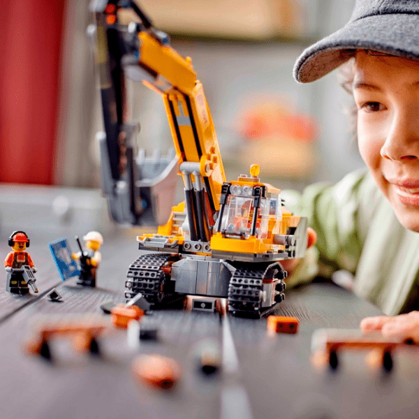 Constructor LEGO Yellow Construction Excavator Yellow Numărul de piese 633, 8+ photo 7