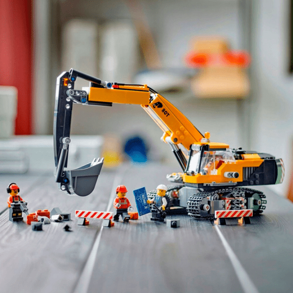 Constructor LEGO Yellow Construction Excavator Yellow Numărul de piese 633, 8+ photo 11