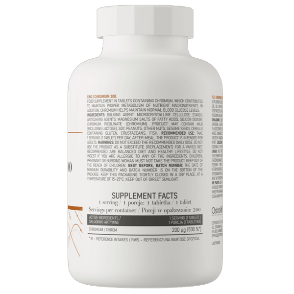 Витамины и минералы OstroVit Chromium 5903246229196 200  photo 3