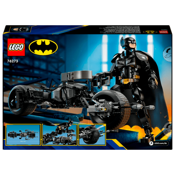 Constructor LEGO Batman Construction Figure and the Bat-Pod Bike Black Numărul de piese 713, 12+ photo 11