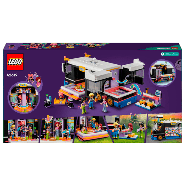 Constructor LEGO Pop Star Music Tour Bus Multicolor Numărul de piese 845, 8+ photo 11