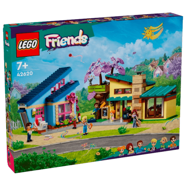 Constructor LEGO Olly and Paisley's Family Houses Multicolor Numărul de piese 1126, 7+ photo 1