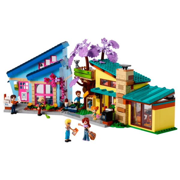 Constructor LEGO Olly and Paisley's Family Houses Multicolor Numărul de piese 1126, 7+ photo 2