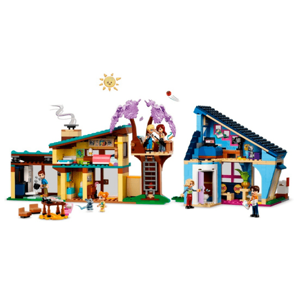 Constructor LEGO Olly and Paisley's Family Houses Multicolor Numărul de piese 1126, 7+ photo 3
