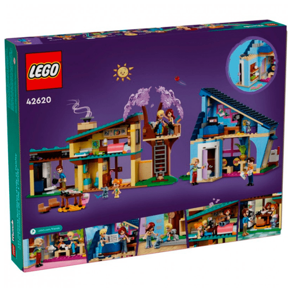Constructor LEGO Olly and Paisley's Family Houses Multicolor Numărul de piese 1126, 7+ photo 13