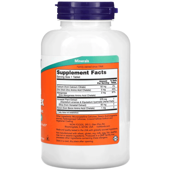 Vitamine și minerale Now Foods SILICA COMPLEX 733739014924 180  photo 3