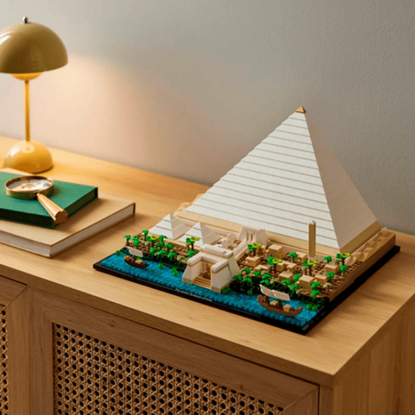 Constructor LEGO Great Pyramid Of Giza White Numărul de piese 1476, 18+ photo 9