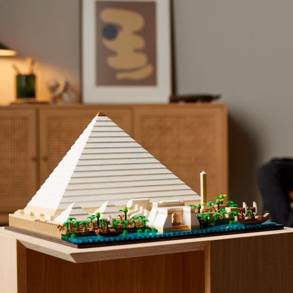Constructor LEGO Great Pyramid Of Giza White Numărul de piese 1476, 18+ photo 11