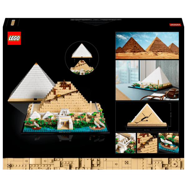 Constructor LEGO Great Pyramid Of Giza White Numărul de piese 1476, 18+ photo 16