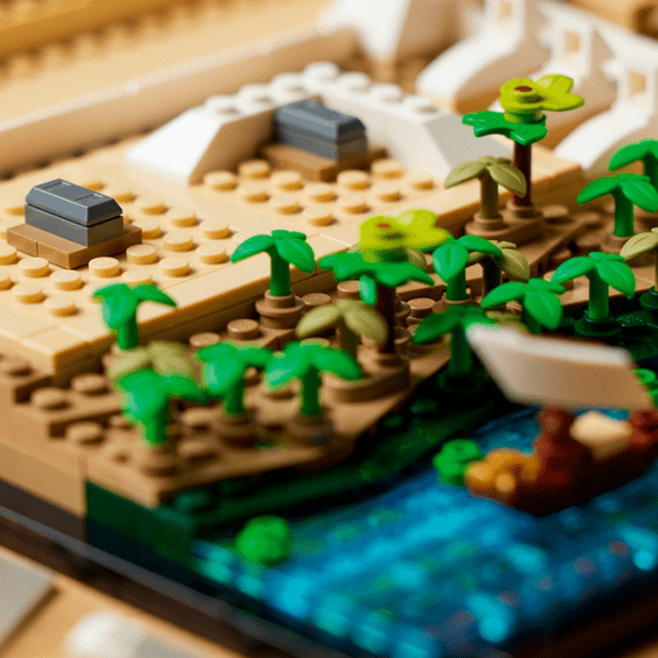 Constructor LEGO Great Pyramid Of Giza White Numărul de piese 1476, 18+ photo 17