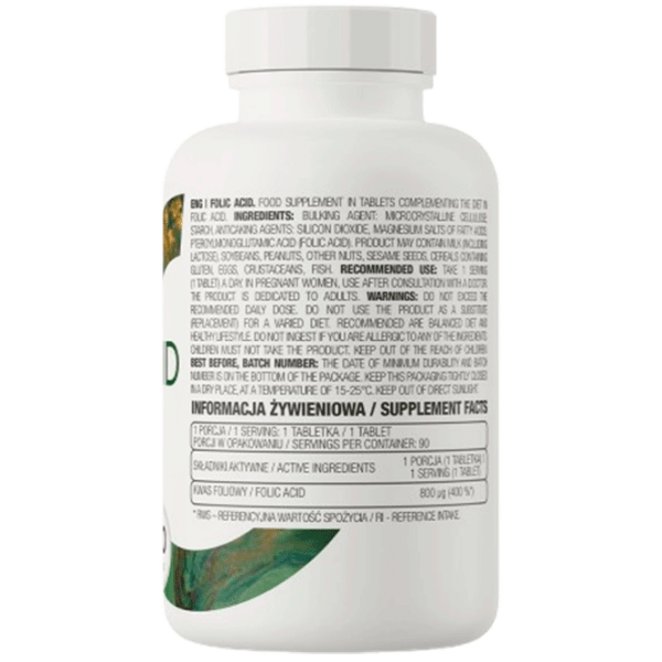 Витамины и минералы OstroVit Folic Acid 5902232619256 90  photo 3