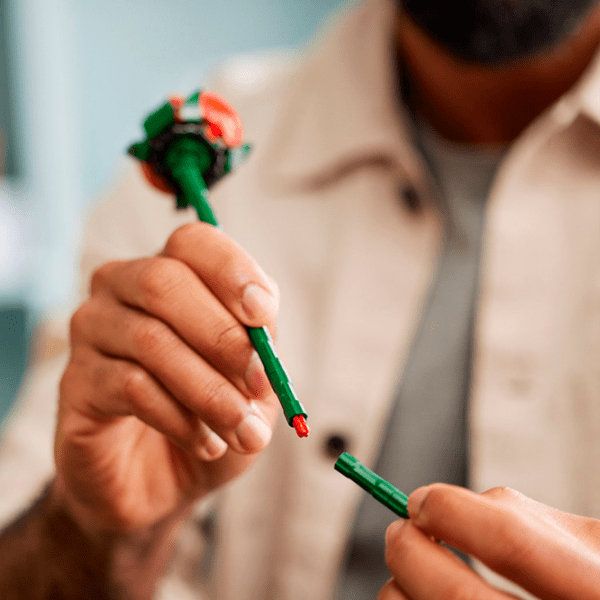 Constructor LEGO Bouquet of Roses Red Numărul de piese 822, 18+ photo 10