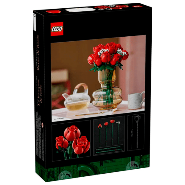 Constructor LEGO Bouquet of Roses Red Numărul de piese 822, 18+ photo 13