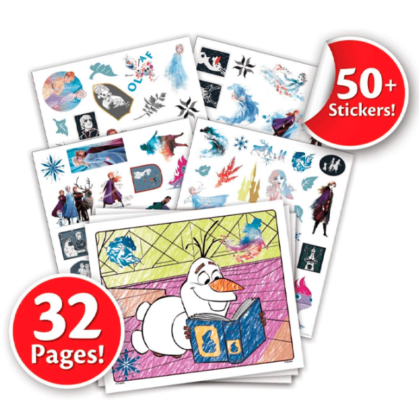 Креативный набор Crayola Color & Sticker Frozen 04-5864 Разноцветный Для девочек, 3+ photo 3