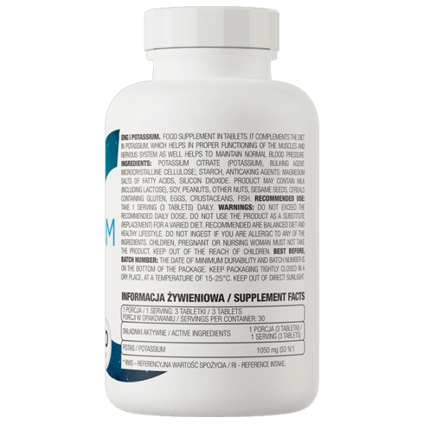 Витамины и минералы OstroVit Potassium 5902232610970 90 photo 3