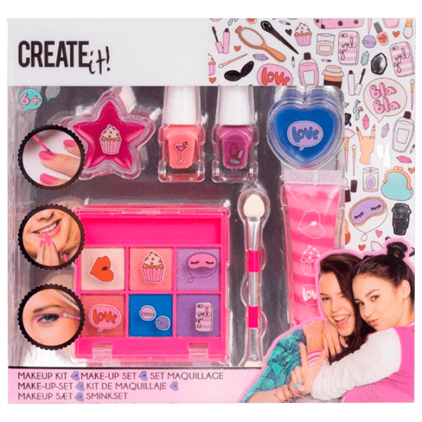 Set de creație Create it Makeup Bag 84507 Pink Pentru fetițe, 6+ photo 1