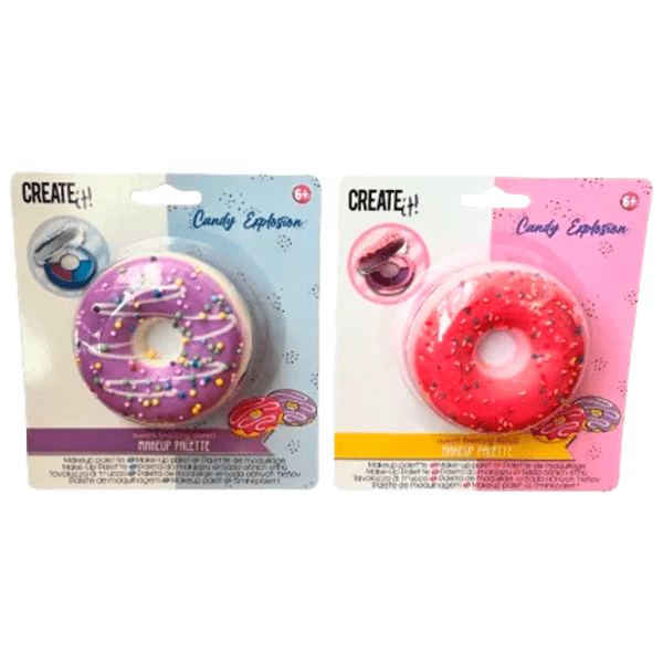 Set de creație Create it Candy Explosion Paleta de machiaj "Donut" 84812 Multicolor Pentru fetițe, 6+ photo 1