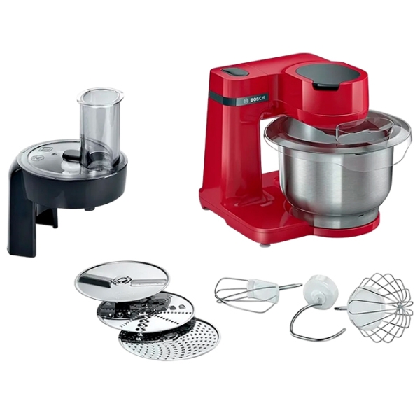 Mașină de bucătărie Bosch MUMS2ER01 Red 700 W, Mecanic, Numărul de viteze: 4 photo 2