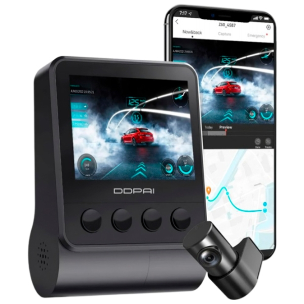 Видеорегистратор DDPai Z50 GPS 4K Черный Sony IMX415/ Черный photo 6