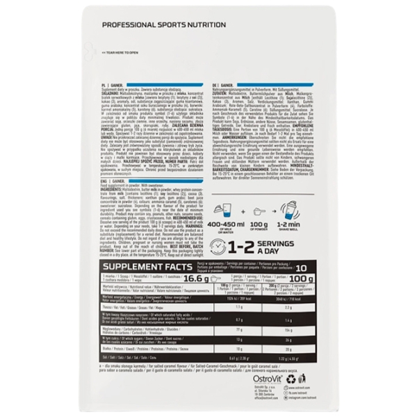 Gainer OstroVit Gainer (5903933908274) 1000 g photo 2