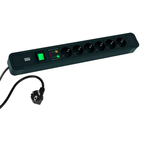 Удлинитель BACHMANN 350.011 2 м Black  photo 1