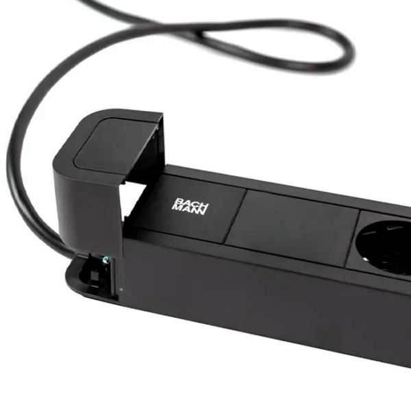 Удлинитель BACHMANN 350.007 2 м Black  photo 2