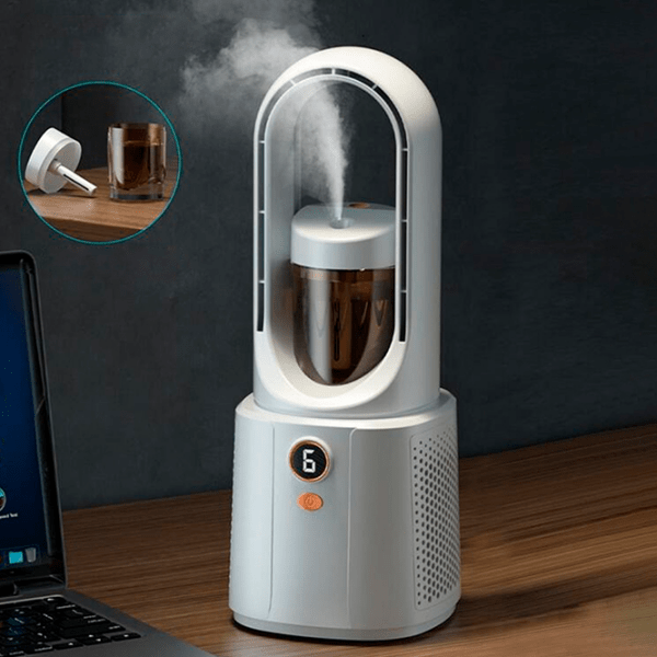 Umidificator de aer Leafless Spray Fan A1 White  photo 2