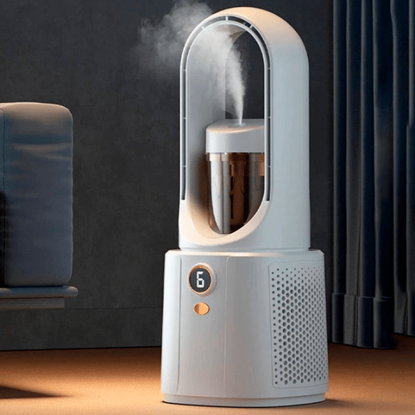 Umidificator de aer Leafless Spray Fan A1 White  photo 7