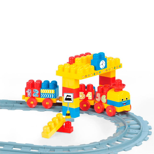 Конструктор Dolu Train Set Разноцветный Количество деталей 58, 1.5+ photo 3
