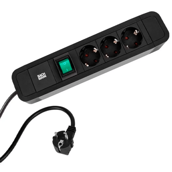 Удлинитель BACHMANN 350.019 5 м Black  photo 1