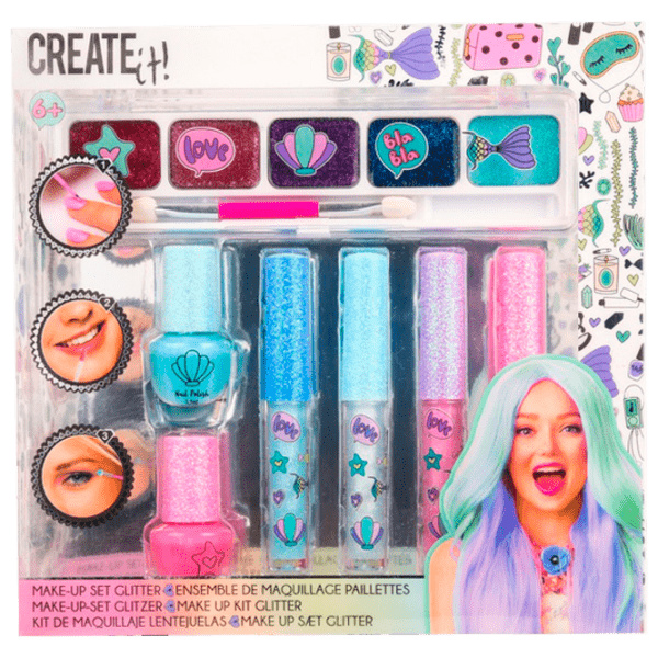 Set de creație Create it Make-Up Set Mermaid 84141 Multicolor Pentru fetițe, 6+ photo 1
