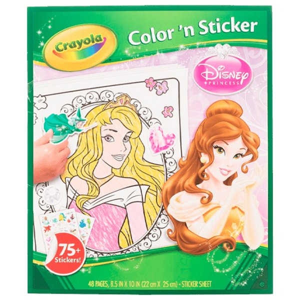 Креативный набор Crayola Color'n Sticker Princess 04-0202 Pink Для девочек, 3+ photo 1