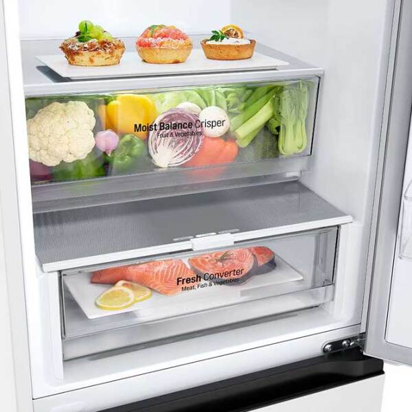 Frigider LG GBV3100CSW White 190l/ No Frost, 110l/ No Frost, C photo 7