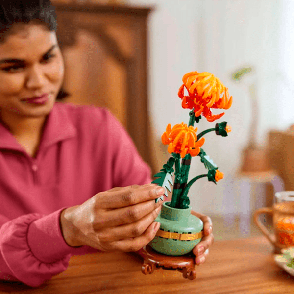 Constructor LEGO Chrysanthemum Green Numărul de piese 278, 18+ photo 10