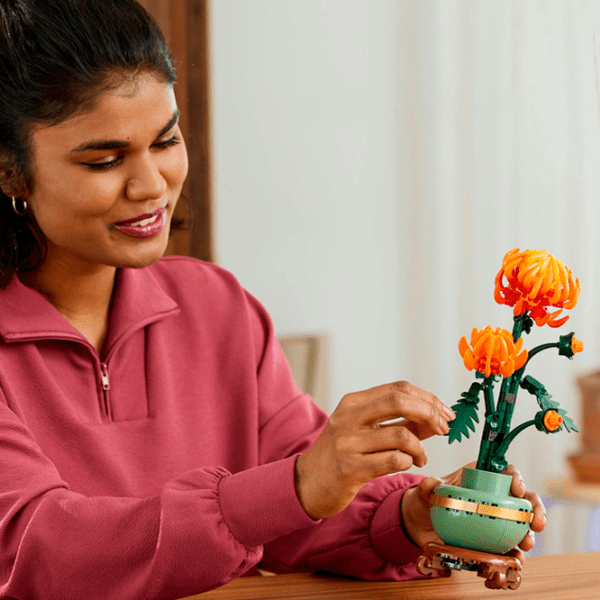Constructor LEGO Chrysanthemum Green Numărul de piese 278, 18+ photo 12